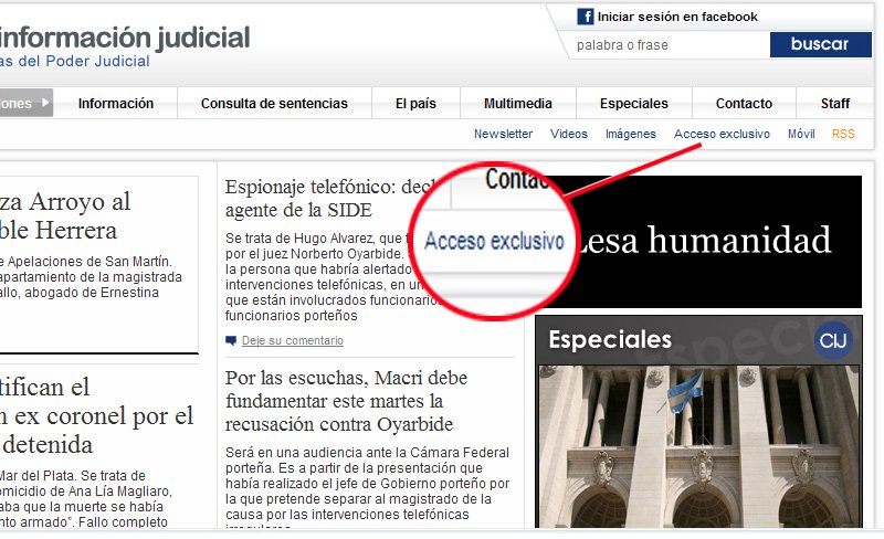 Ya est disponible la sntesis de prensa del da en Acceso Exclusivo para Magistrados