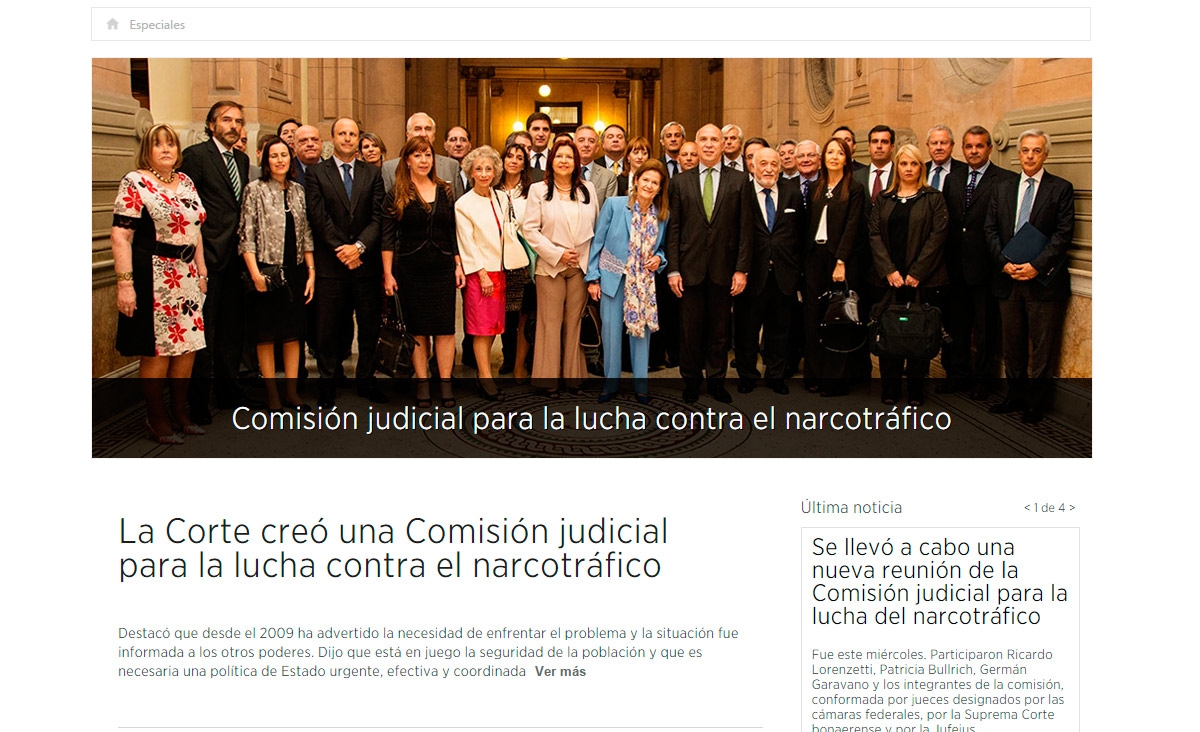 El CIJ presenta un especial multimedia de la Comisin judicial para la lucha contra el narcotrfico